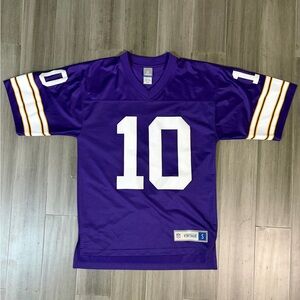 Vintage Fran Tarkenton Jersey Size S Minnesota Vikings number 10 rare NFL